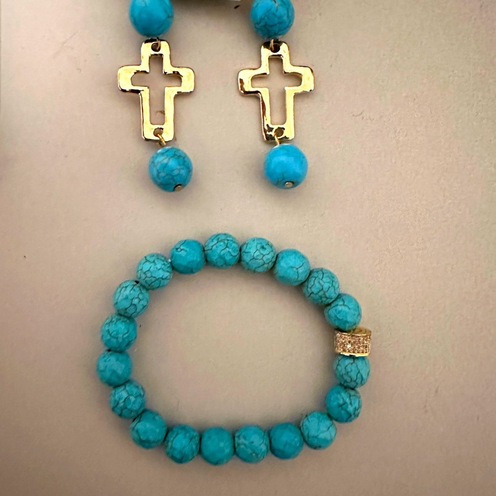 Bracelet earrings set Christmas gift